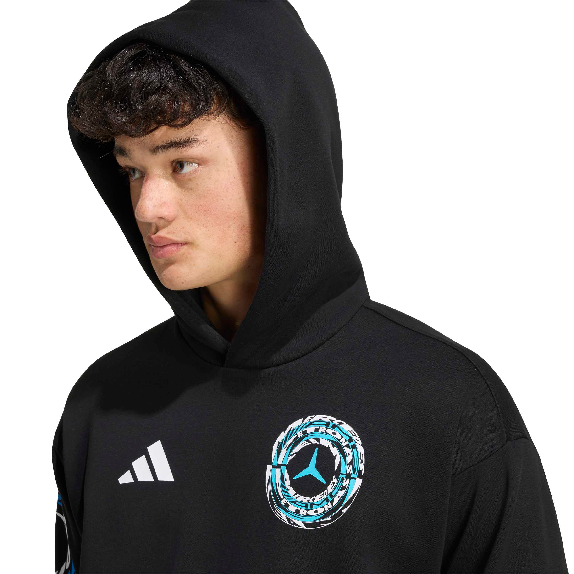 Unisex adidas Black Mercedes-AMG Petronas F1 Team Night Collection Hoodie