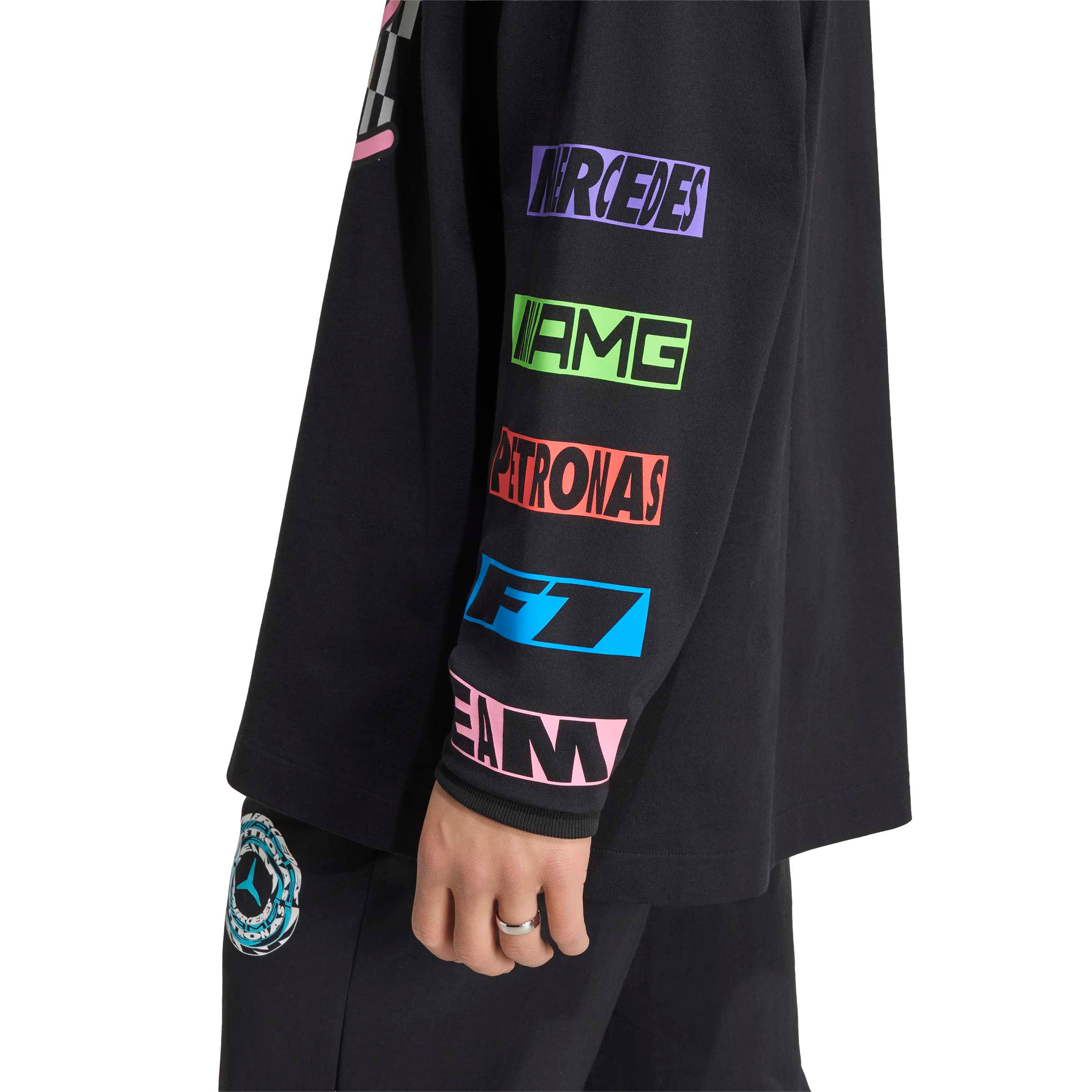 Unisex adidas Black Mercedes-AMG Petronas F1 Team Night Collection Sweatshirt