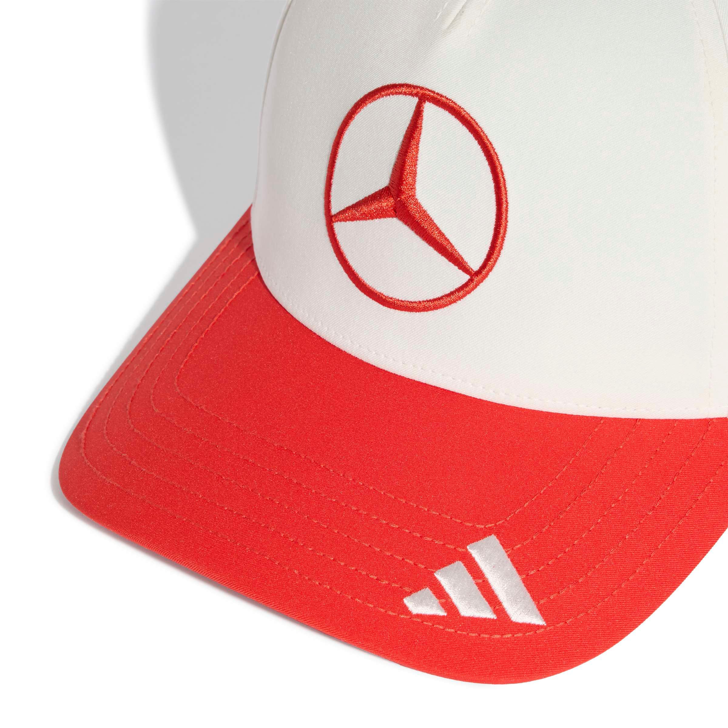 Unisex adidas White/Red Mercedes-AMG Petronas F1 Team Madrid Drive Adjustable Hat