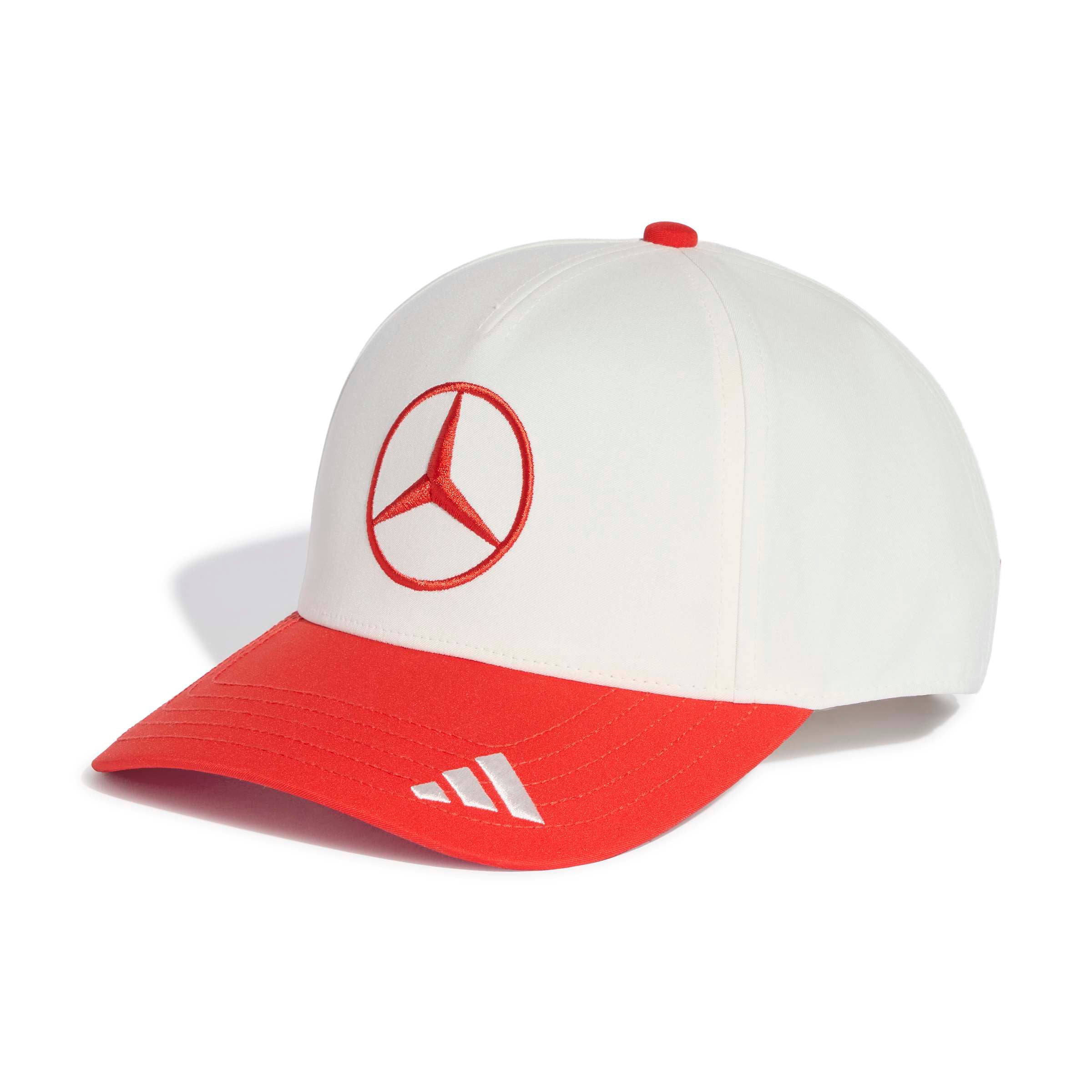 Unisex adidas White/Red Mercedes-AMG Petronas F1 Team Madrid Drive Adjustable Hat