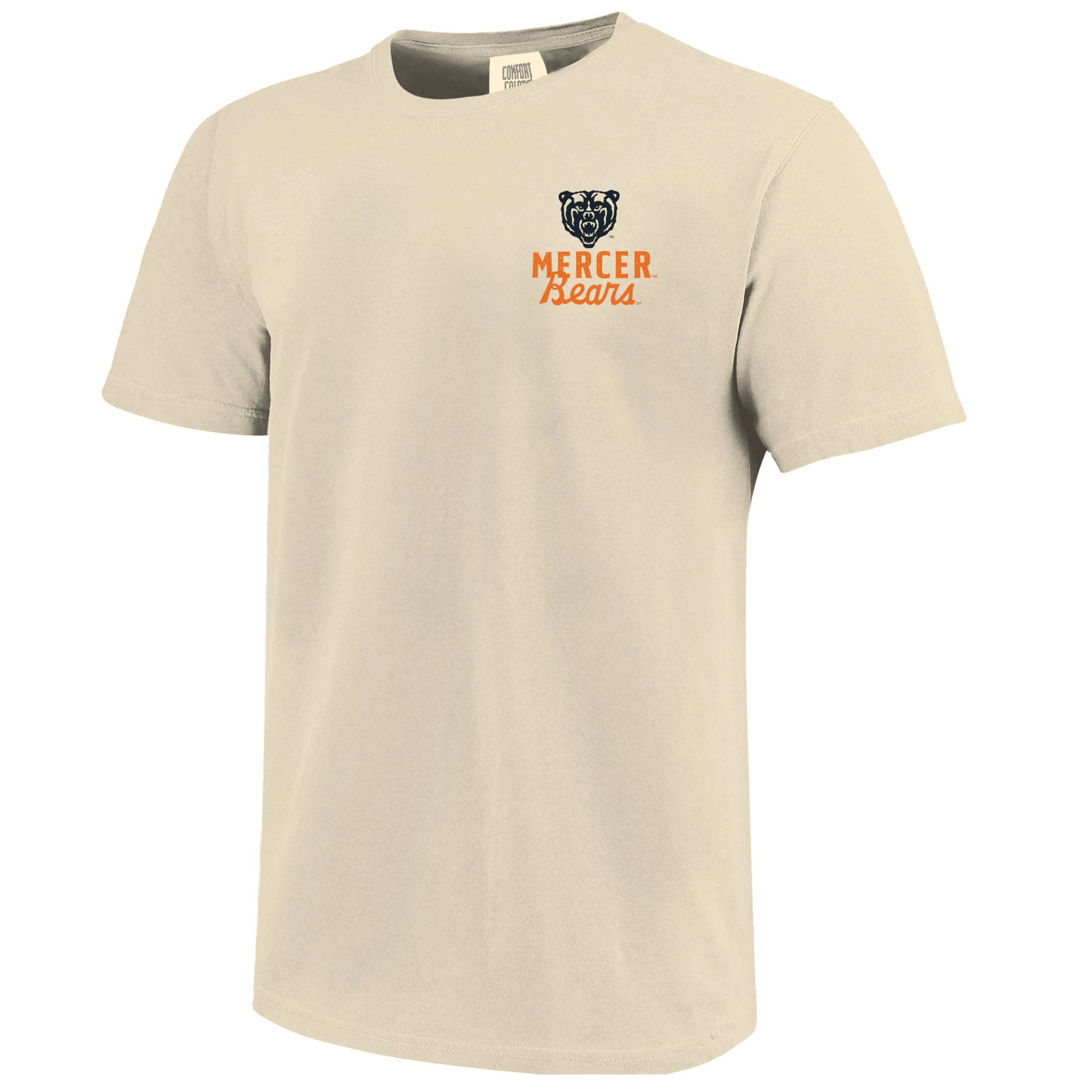 T-shirt crème pour homme avec motif mascotte des Mercer Bears