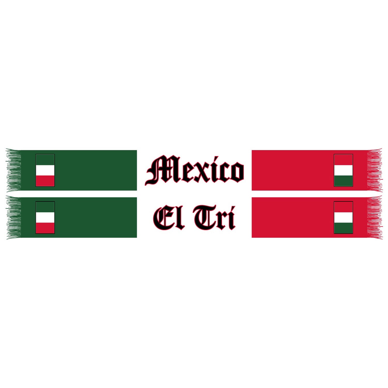 Mexico National Team White Federation Scarf