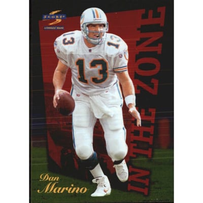 1996 Score In The Zone #7 Dan Marino