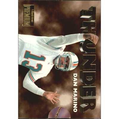 1996 SkyBox Premium Thunder and Lightning #4 Dan Marino/O.J.McDuffie