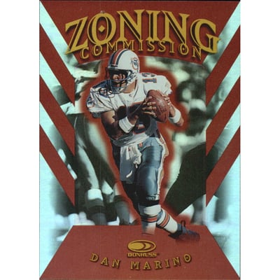 1997 Donruss Zoning Commission #13 Dan Marino