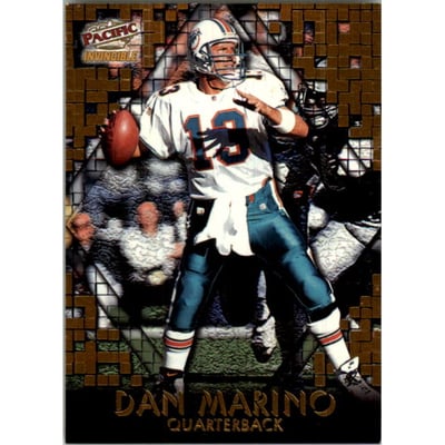 1997 Pacific Invincible Pop Cards Missing Puzzle Piece #8 Dan Marino