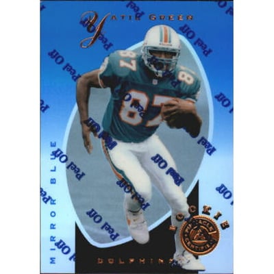 1997 Pinnacle Certified Mirror Blue #136 Yatil Green