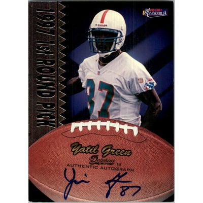 1997 Pro Line Memorabilia Rookie Autographs #12 Yatil Green