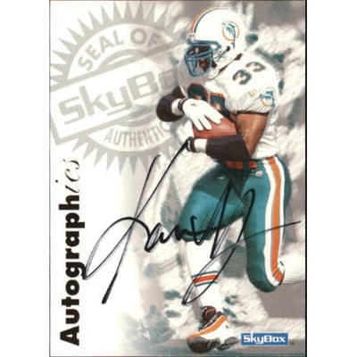 1997 SkyBox Premium Autographics #1 Karim Abdul-Jabbar/(EX/IM/MU/S)