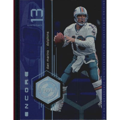 1998 Upper Deck Encore Driving Forces #F13 Dan Marino