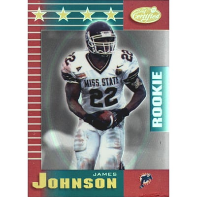 1999 Leaf Certified Mirror Red #202 James Johnson