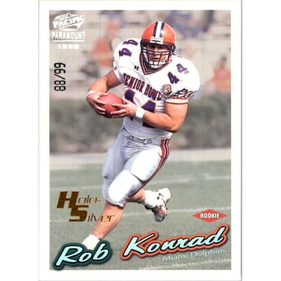 1999 Paramount HoloSilver #125 Rob Konrad