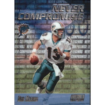 1999 Stadium Club Chrome Never Compromise #NC33 Dan Marino