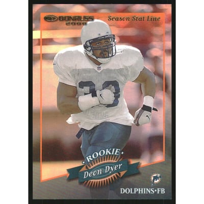 2000 Donruss Stat Line Season #213 Deon Dyer/73