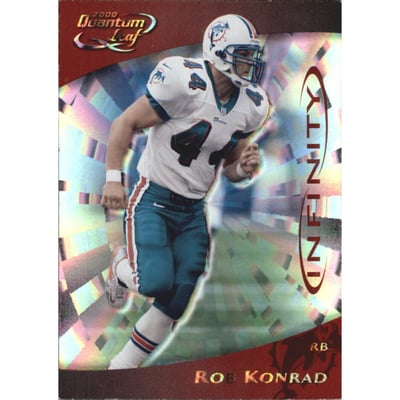 2000 Quantum Leaf Infinity Red #154 Rob Konrad