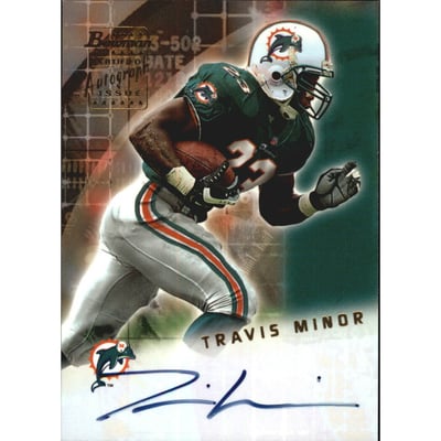 2001 Bowman Rookie Autographs #BATM Travis Minor I