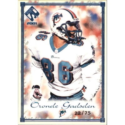 2001 Private Stock Blue Framed #50 Oronde Gadsden