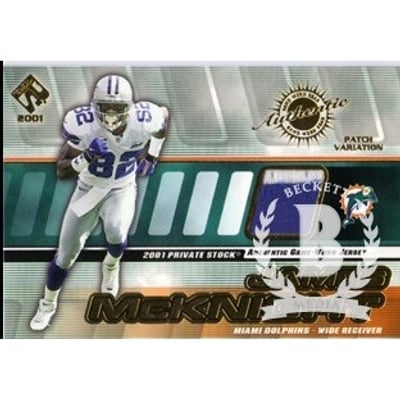 2001 Private Stock Game Worn Gear Patch #86 James McKnight/250