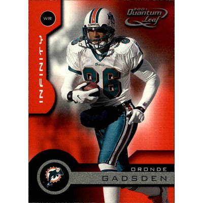 2001 Quantum Leaf Infinity Red #97 Oronde Gadsden