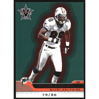 2001 Vanguard Red #49 Oronde Gadsden/86