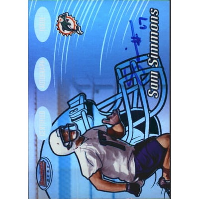 2002 Bowman's Best Blue #162 Sam Simmons AU