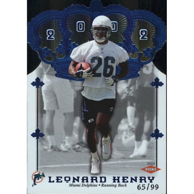 2002 Crown Royale Blue #183 Leonard Henry