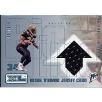 2002 Upper Deck XL Big Time Jerseys Grey Background #BTRW Ricky Williams/100