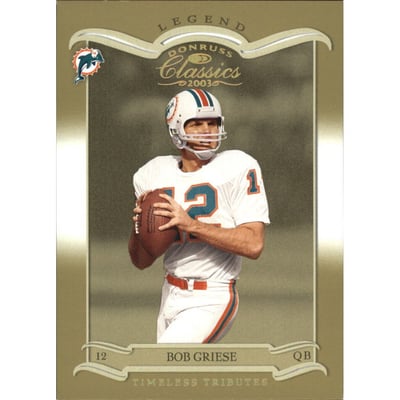 2003 Donruss Classics Timeless Tributes #103 Bob Griese