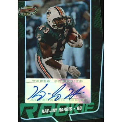 2005 Bowman's Best Green #147 Kay-Jay Harris AU