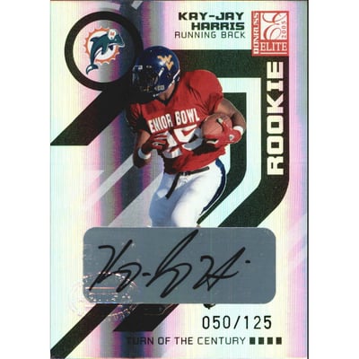 2005 Donruss Elite Turn of the Century Autographs #163 Kay-Jay Harris