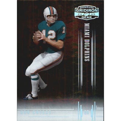 2005 Donruss Gridiron Gear Silver Holofoil #12 Bob Griese