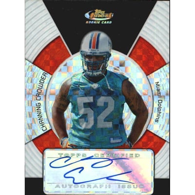 2005 Finest Xfractors #164 Channing Crowder AU