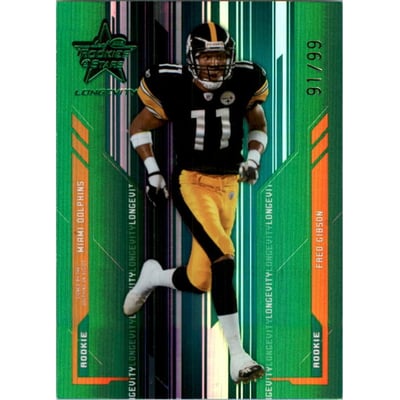 2005 Leaf Rookies and Stars Longevity Emerald #111 Fred Gibson
