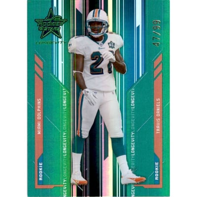 2005 Leaf Rookies and Stars Longevity Emerald #148 Travis Daniels