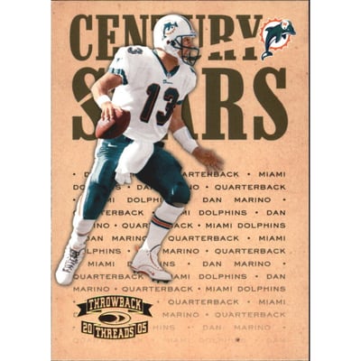2005 Throwback Threads Century Stars #4 Dan Marino
