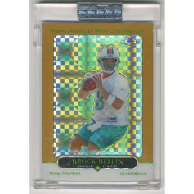 2005 Topps Chrome Gold Xfractors #206 Brock Berlin