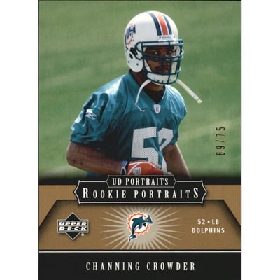 2005 UD Portraits Gold #165 Channing Crowder