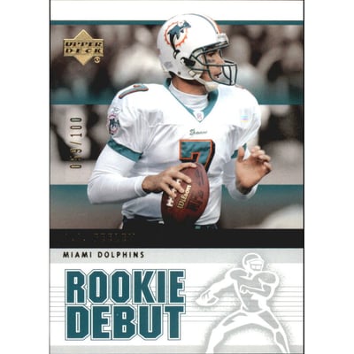2005 Upper Deck Rookie Debut Gold 100 #53 A.J. Feeley