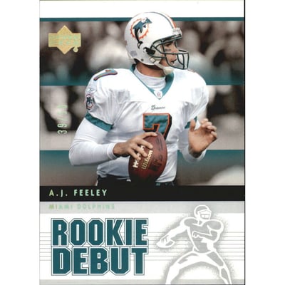 2005 Upper Deck Rookie Debut Gold Spectrum #53 A.J. Feeley