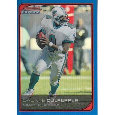2006 Bowman Chrome Blue Refractors #138 Daunte Culpepper