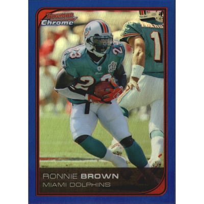 2006 Bowman Chrome Blue Refractors #218 Ronnie Brown