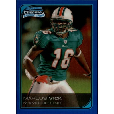 2006 Bowman Chrome Blue Refractors #78 Marcus Vick
