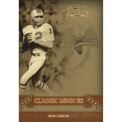 2006 Donruss Classics Classic Singles Gold #2 Bob Griese