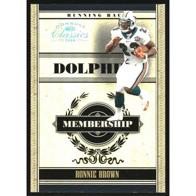 2006 Donruss Classics Membership Platinum #16 Ronnie Brown