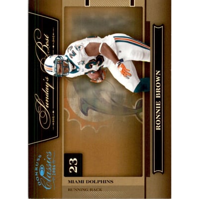 2006 Donruss Classics Sunday's Best Platinum #32 Ronnie Brown
