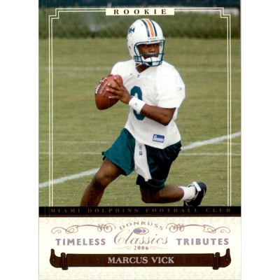 2006 Donruss Classics Timeless Tributes Bronze #108 Marcus Vick