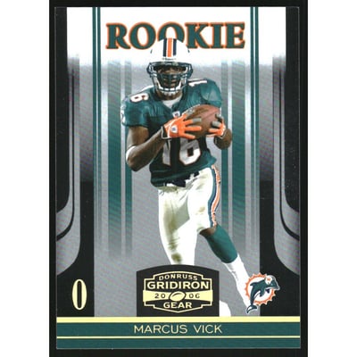 2006 Donruss Gridiron Gear Gold Holofoil O's #174 Marcus Vick