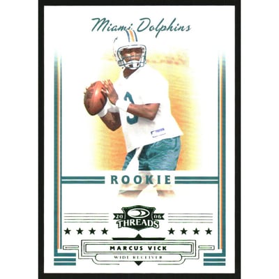 2006 Donruss Threads Retail Green #216 Marcus Vick