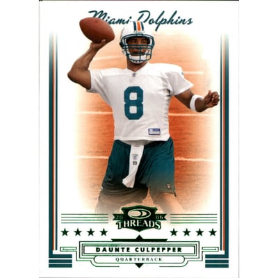 2006 Donruss Threads Retail Green #59 Daunte Culpepper