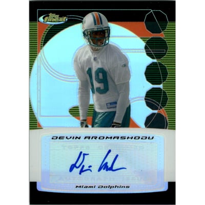 2006 Finest Autographs Refractor #FADA Devin Aromashodu C